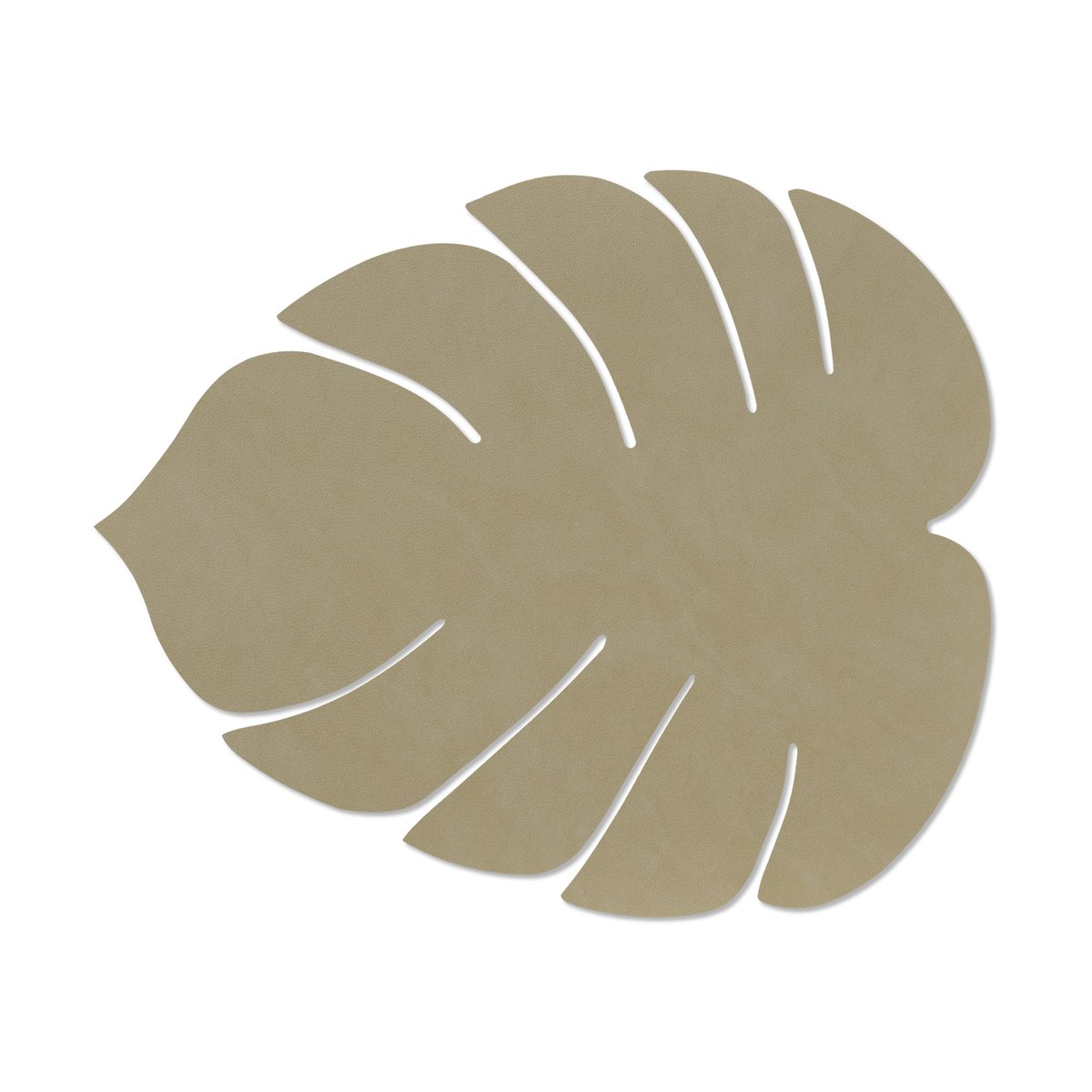 LIND DNA Monstera Leaf Nupo placemat L Herbal dust | Scandinavian Design | Placemats | Beige