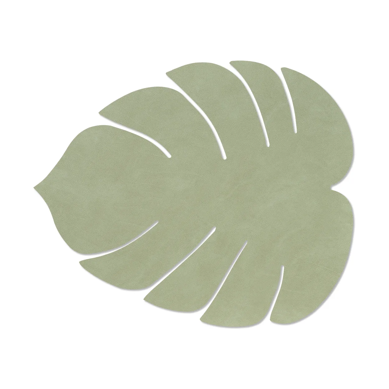 LIND DNA Monstera Leaf Nupo placemat L Olive green | Scandinavian Design | Placemats | Green