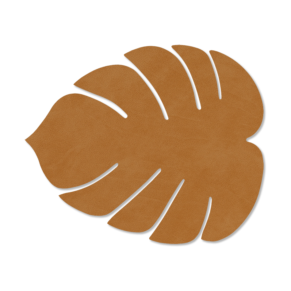 LIND DNA Monstera Leaf Nupo placemat S Burned curry