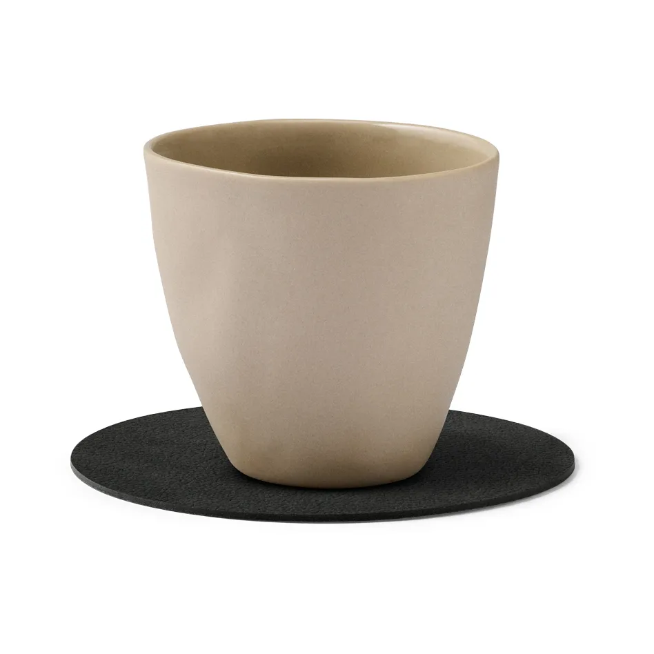 Nupo coaster circle, Black ink LIND DNA