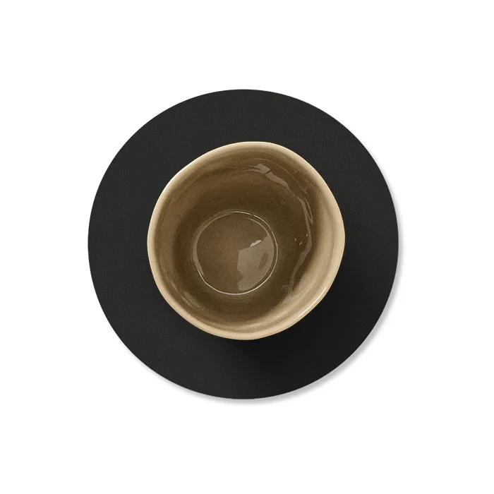 Nupo coaster circle, Black ink LIND DNA