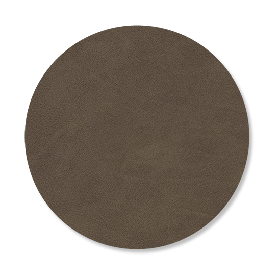 LIND DNA Nupo coaster circle Caviar | Scandinavian Design | Coasters | Brown