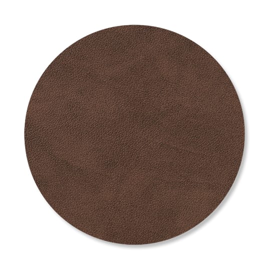 Nupo coaster circle - dark brown - LIND DNA