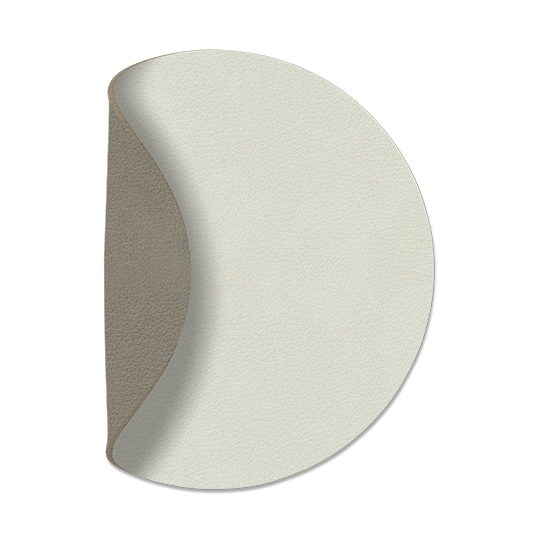 LIND DNA Nupo coaster circle reversible 1 pc Linen-Flint Grey
