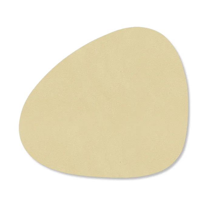 LIND DNA Nupo coaster curve Lemon sorbet | Scandinavian Design | Coasters | Beige