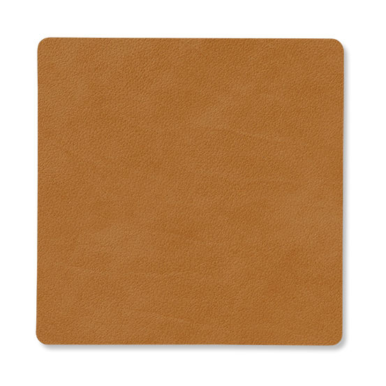 LIND DNA Nupo coaster square Burned curry | Scandinavian Design | Coasters | Yellow