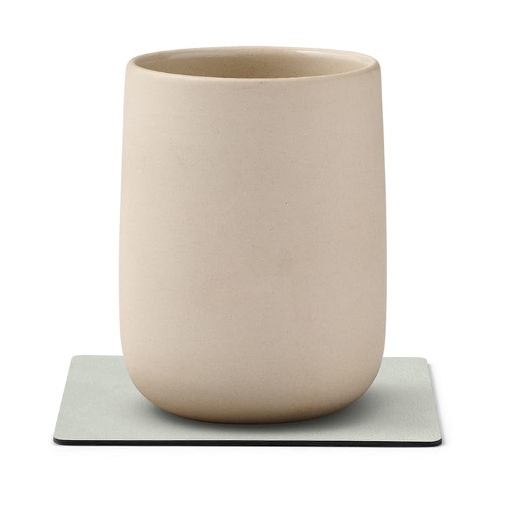 Nupo coaster square, metallic (stone grey) LIND DNA