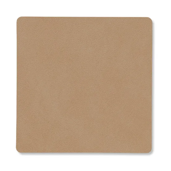 LIND DNA Nupo coaster square Nougat | Scandinavian Design | Coasters | Brown