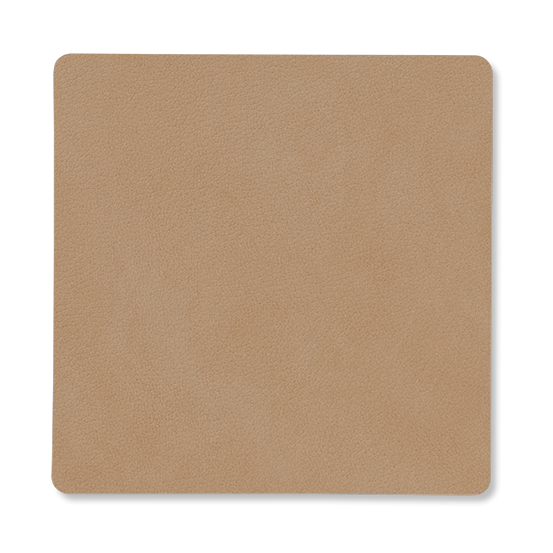 LIND DNA Nupo coaster square Nougat | Scandinavian Design | Coasters | Brown