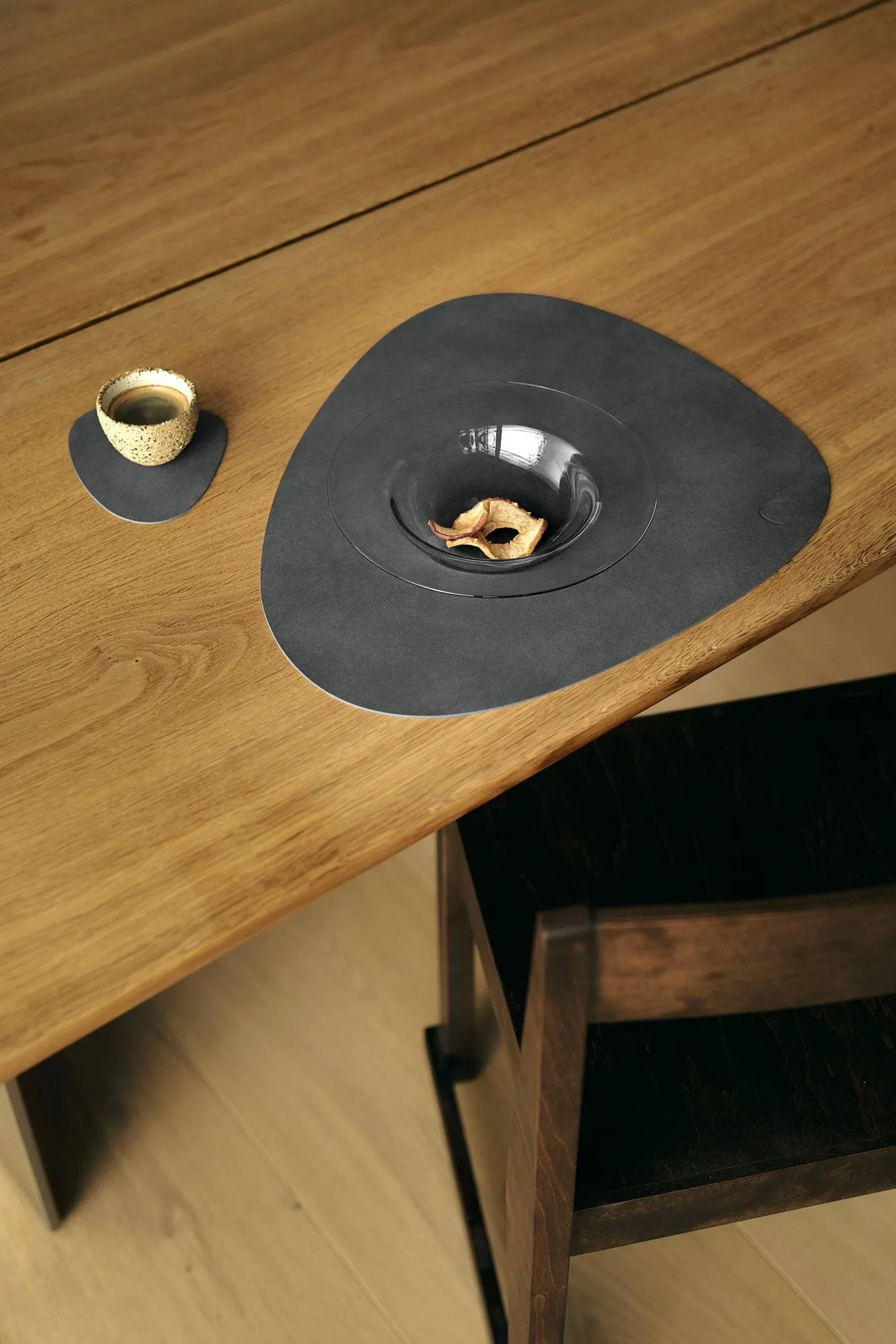 Nupo Curve placemat set, Anthracite, 6-pack, 44x37 cm LIND DNA