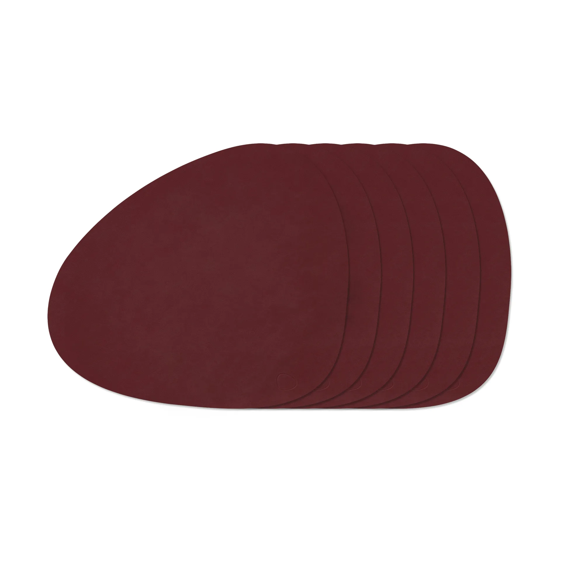 Nupo Curve placemat set, Burgundy, 6-pack LIND DNA