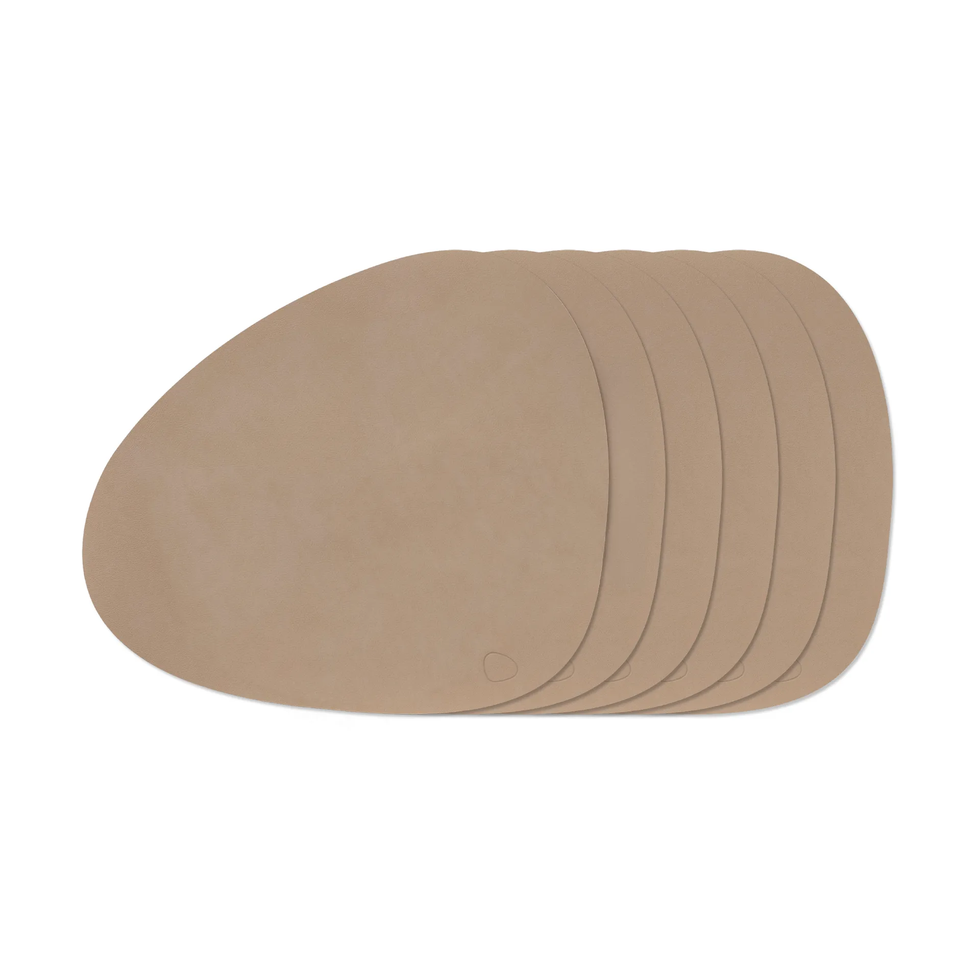 Nupo Curve placemat set, Clay Brown, 6-pack LIND DNA