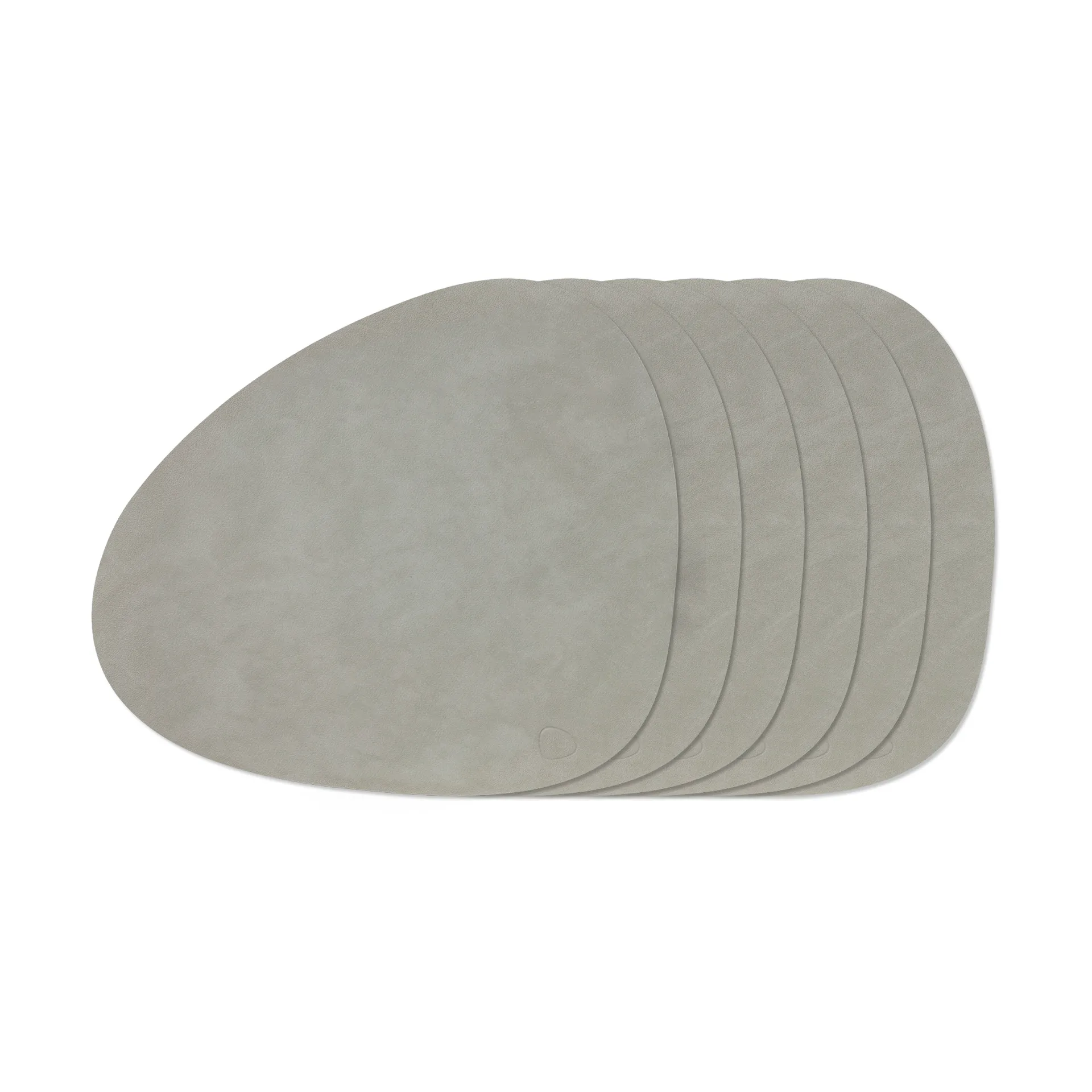 Nupo Curve placemat set, Light grey, 6-pack, 44x37 cm LIND DNA