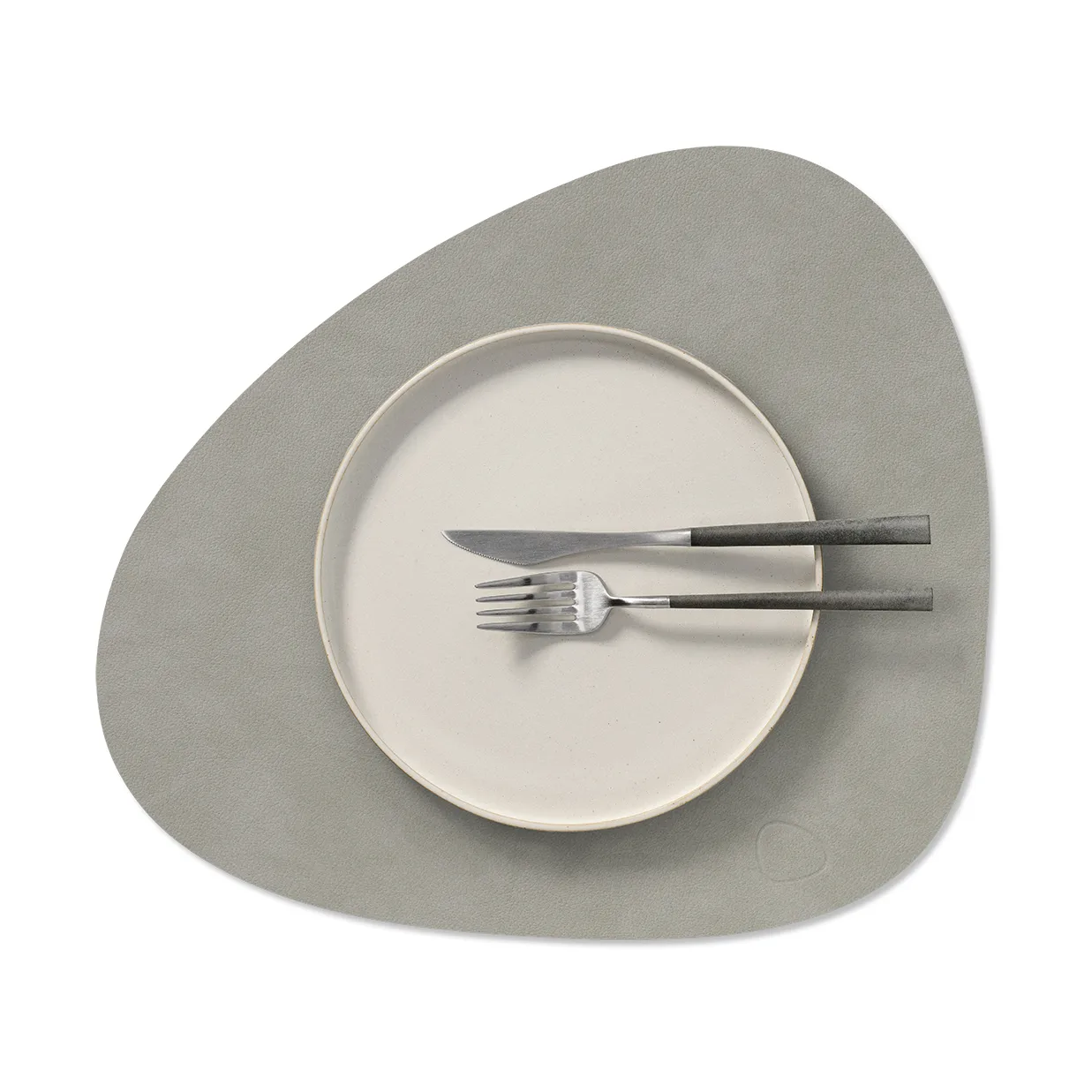 Nupo place mat curve M, Light grey, 35x31 cm LIND DNA