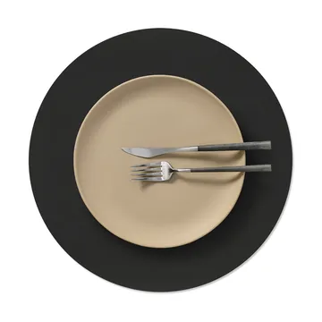 Nupo placemat - Black ink, circle, L - LIND DNA