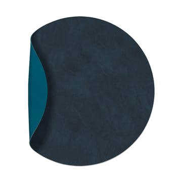 Nupo placemat circle reversible M 1 pcs - Midnight blue-petrol - LIND DNA