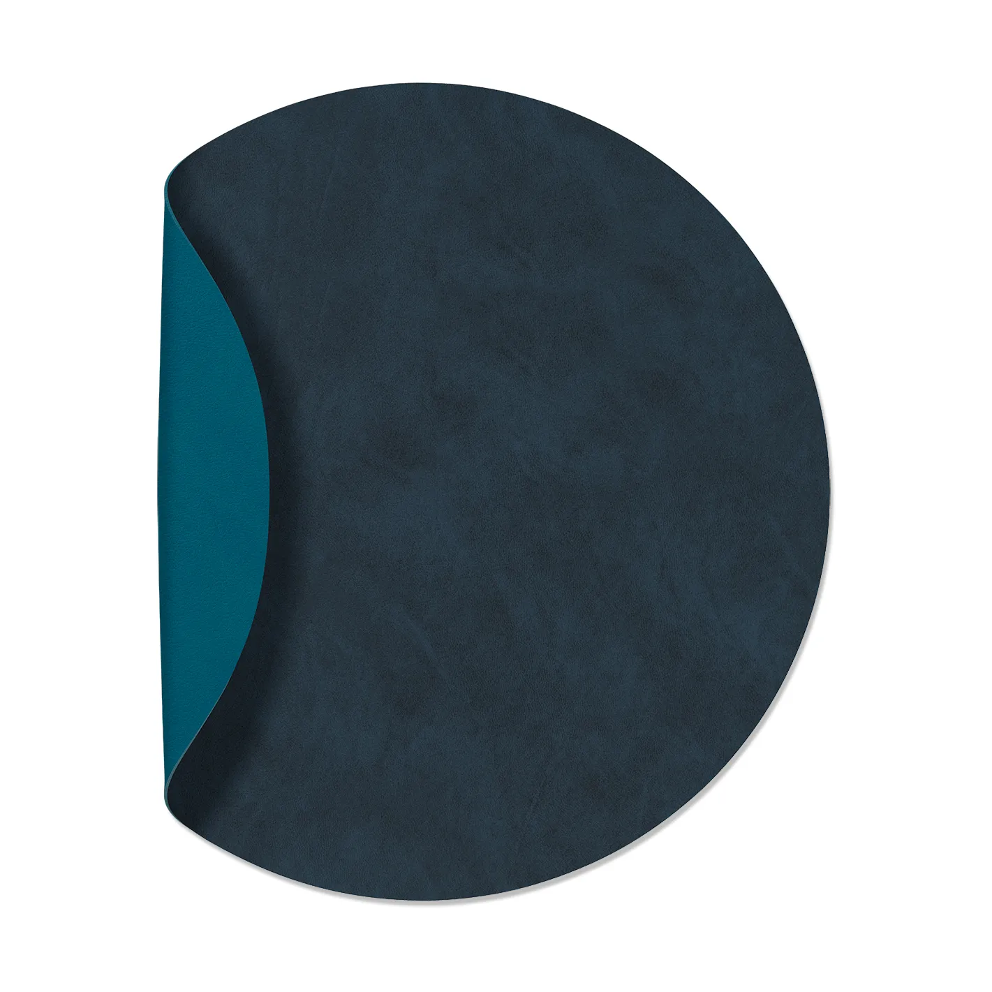 Nupo placemat circle reversible XL 1 pcs, Midnight blue-petrol LIND DNA