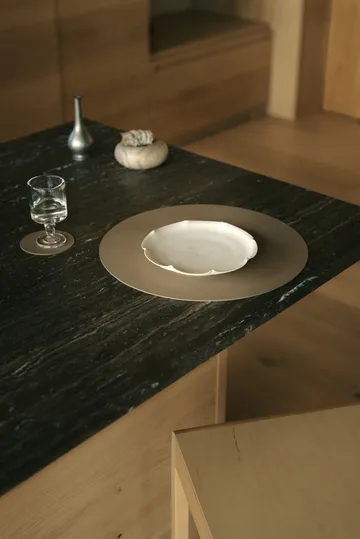 Nupo placemat - Clay brown, circle, L - LIND DNA