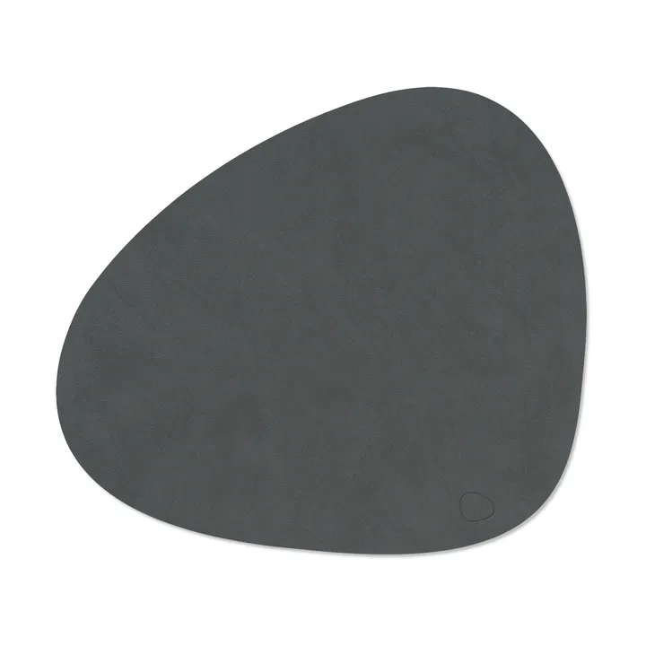 Nupo placemat curve L - Anthracite grey, 44x37 cm - LIND DNA