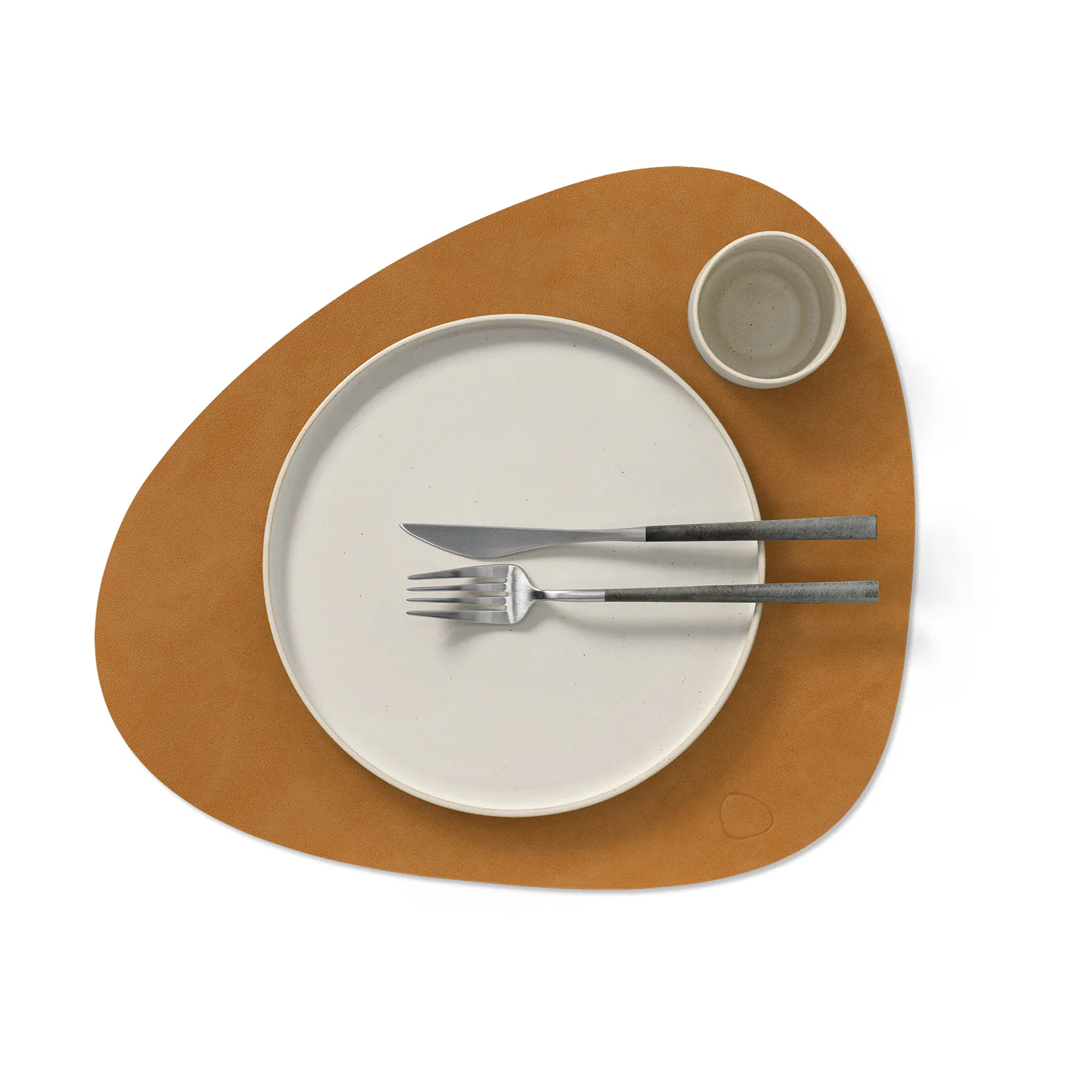 Nupo placemat curve L, Burned curry, 44x37 cm LIND DNA