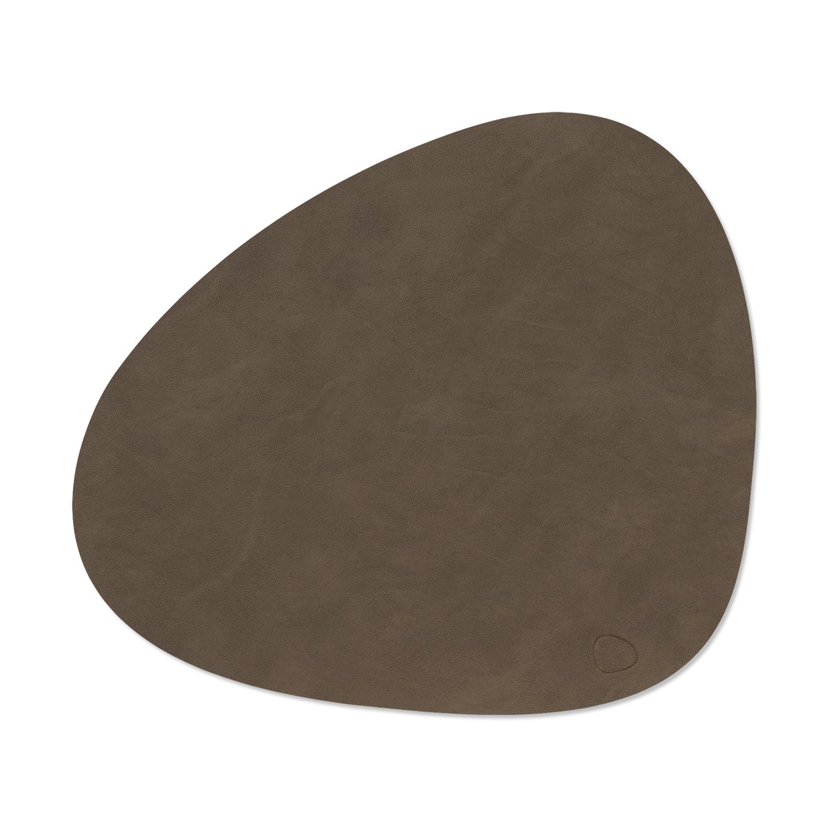 LIND DNA Nupo placemat curve L Caviar | Scandinavian Design | Placemats | Brown