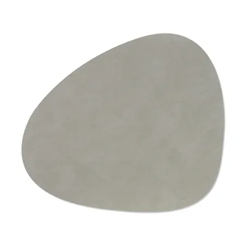 Nupo placemat curve L - Light grey, 44x37 cm - LIND DNA