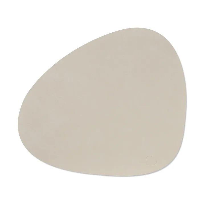 Nupo placemat curve L - Oyster white, 44x37 cm - LIND DNA