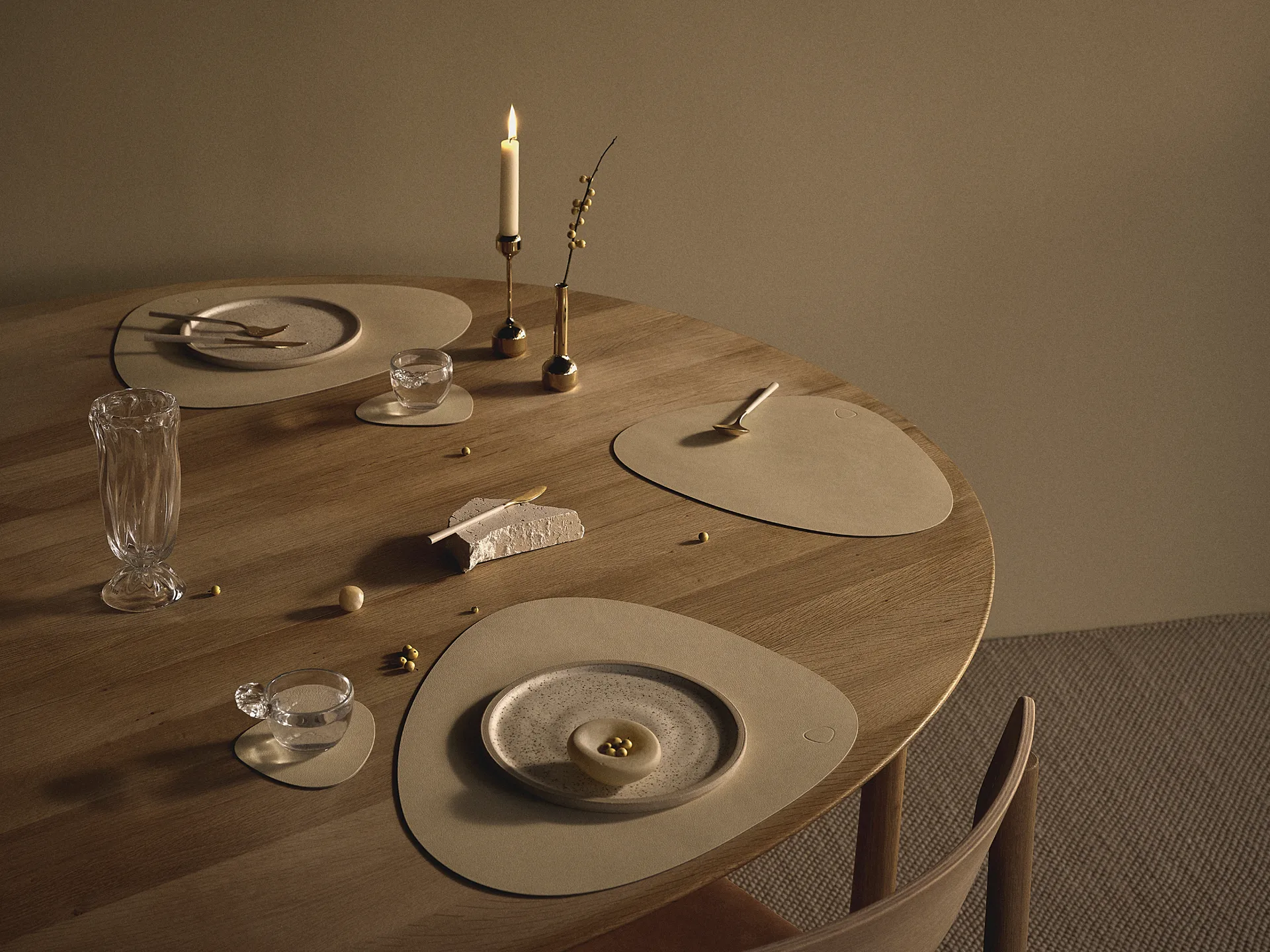 Nupo placemat curve L, Vanilla LIND DNA