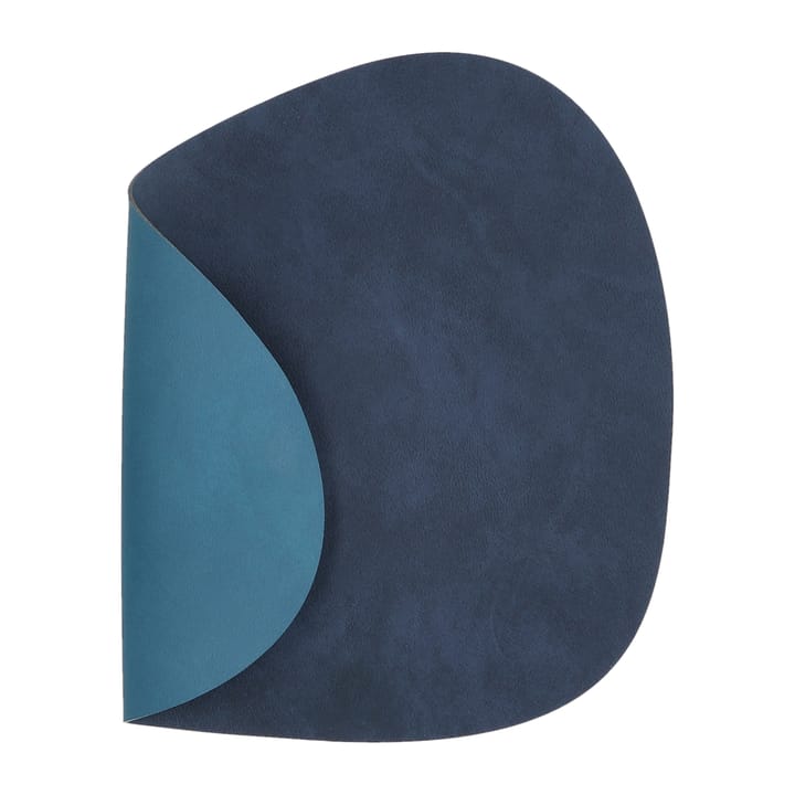 Nupo placemat curve reversible S 1 pcs - Midnight blue-petrol - LIND DNA