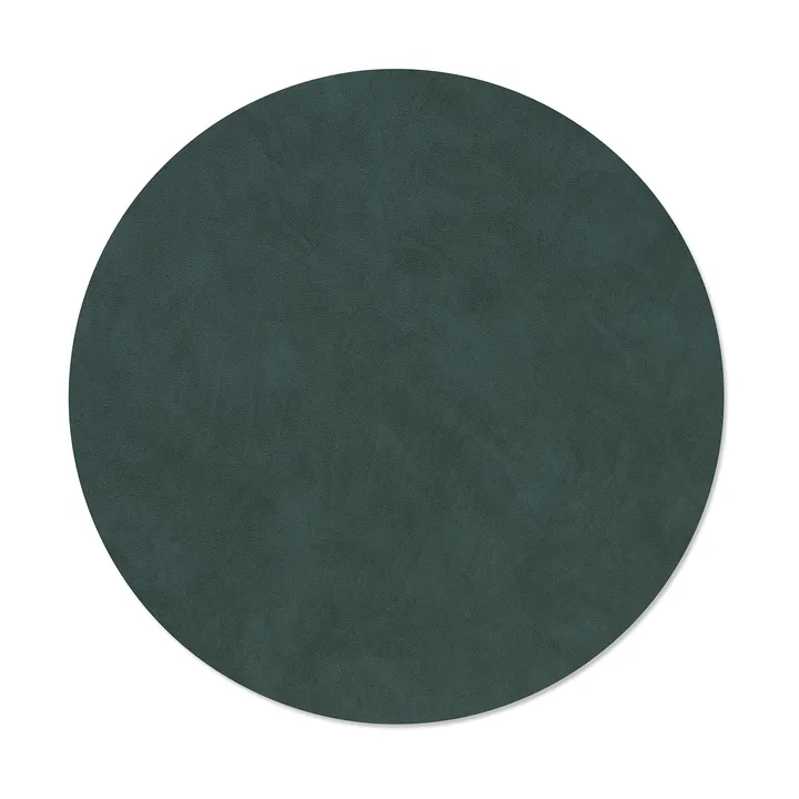 Nupo placemat - Dark green, circle, L - LIND DNA