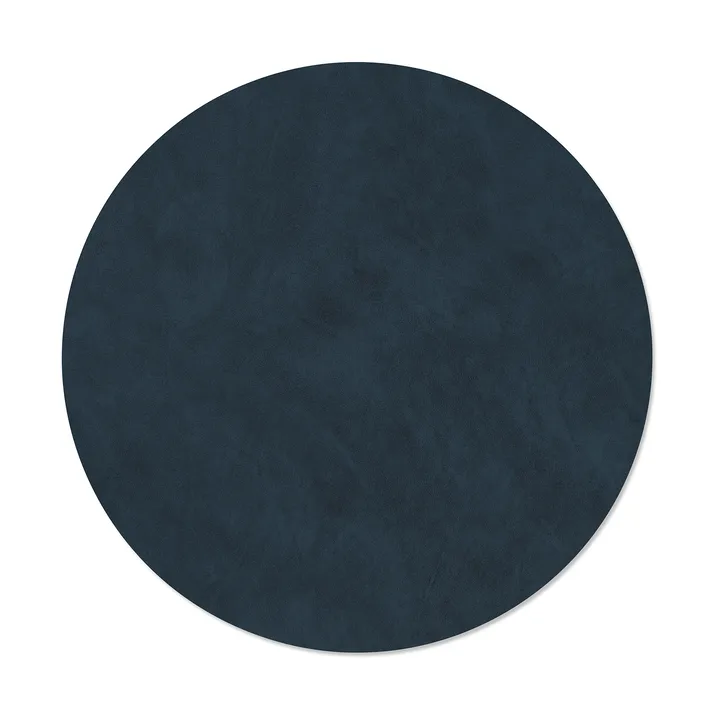 Nupo placemat - Midnight blue, circle, L - LIND DNA