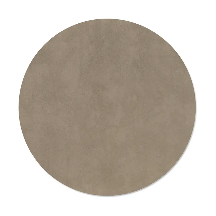Nupo placemat - Nomad grey, circle, L, Ø38 cm - LIND DNA