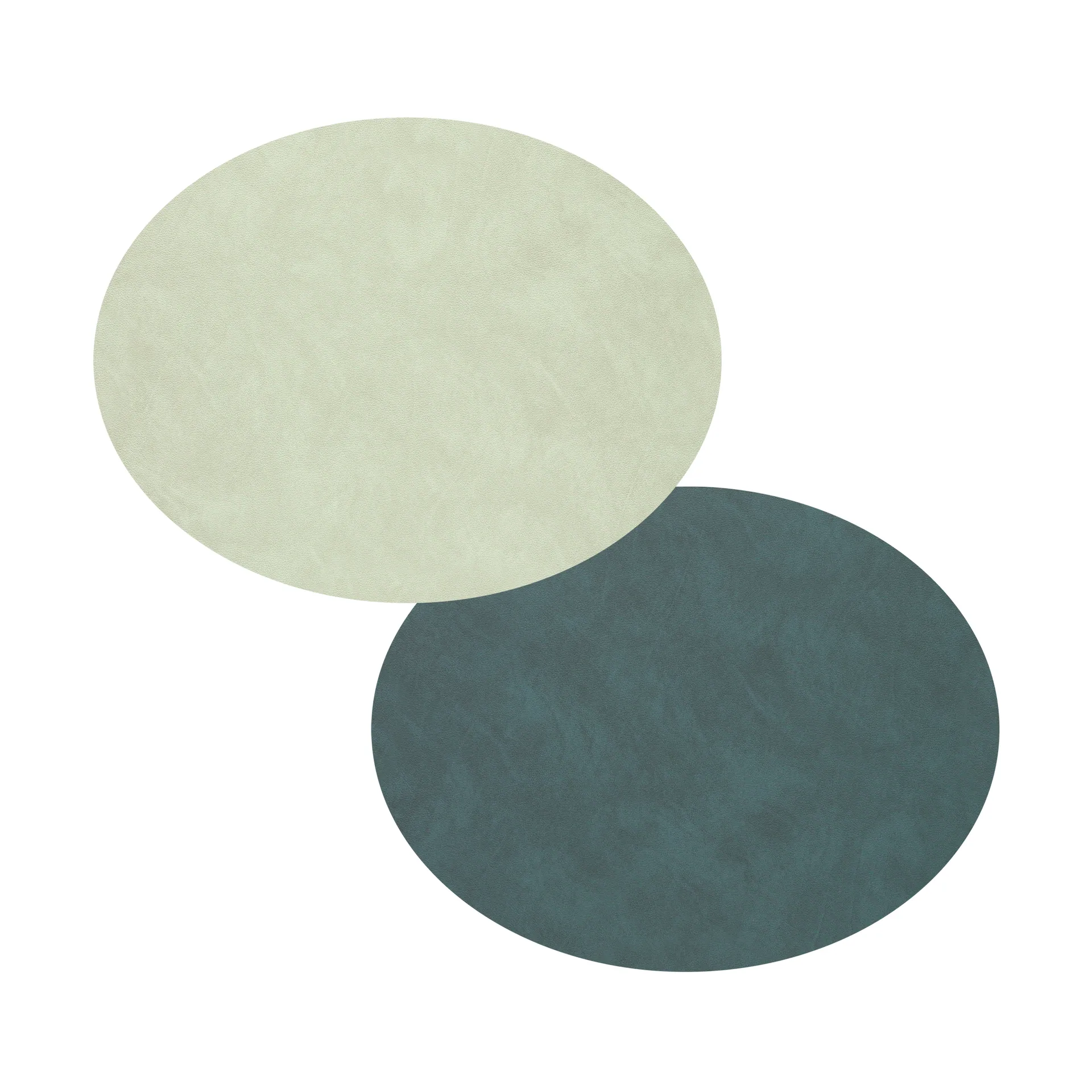Nupo placemat oval reversible S 1 pcs, Dark green-olive green LIND DNA