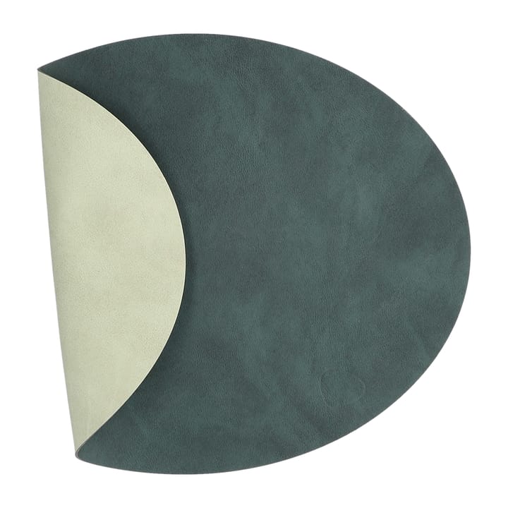 Nupo placemat oval reversible S 1 pcs - Dark green-olive green - LIND DNA