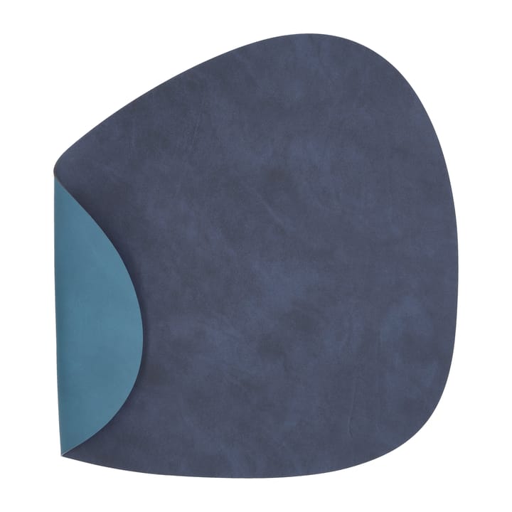 Nupo placemat reversible curve L 1 pc - Midnight blue-petrol - LIND DNA