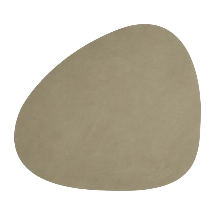 Nupo placemat reversible curve L 1 pcs - Army green-nature - LIND DNA