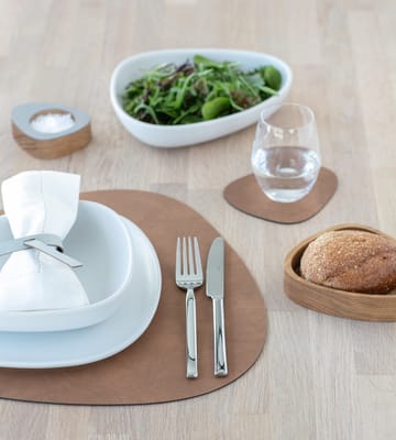 Nupo placemat reversible curve L 1 pcs - Army green-nature - LIND DNA