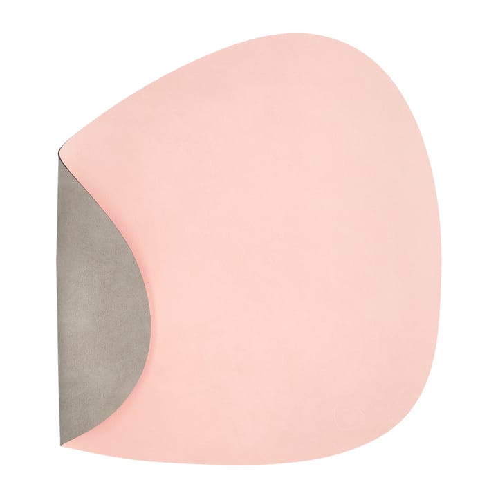 Nupo placemat reversible curve L 1 pcs - rosa-light grey - LIND DNA
