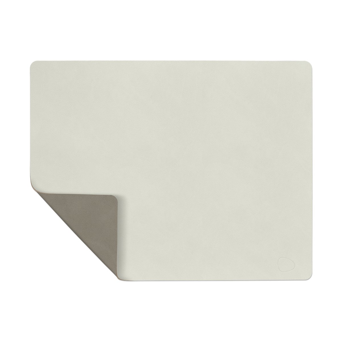 LIND DNA Nupo placemat reversible square L 1 pc Linen-Flint grey