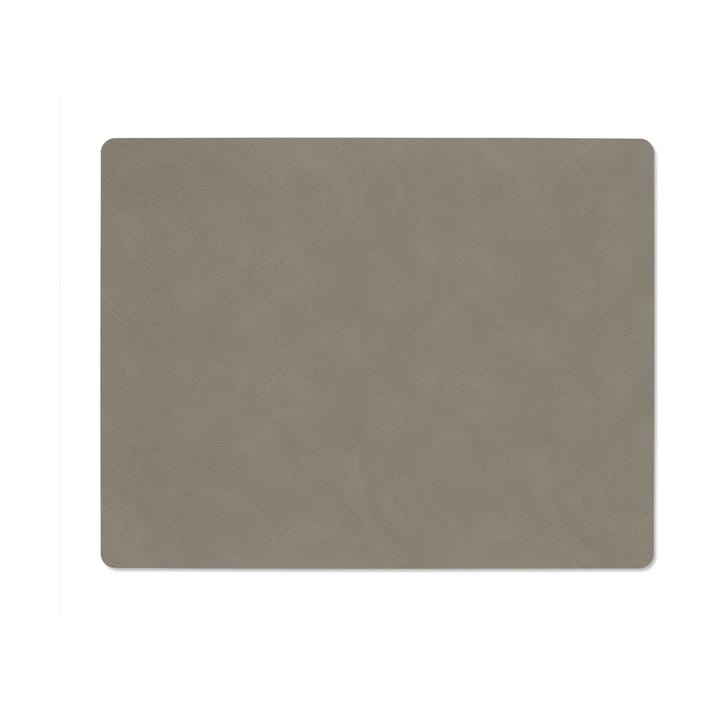 Nupo placemat reversible square L 1 pc, Linen-Flint grey LIND DNA