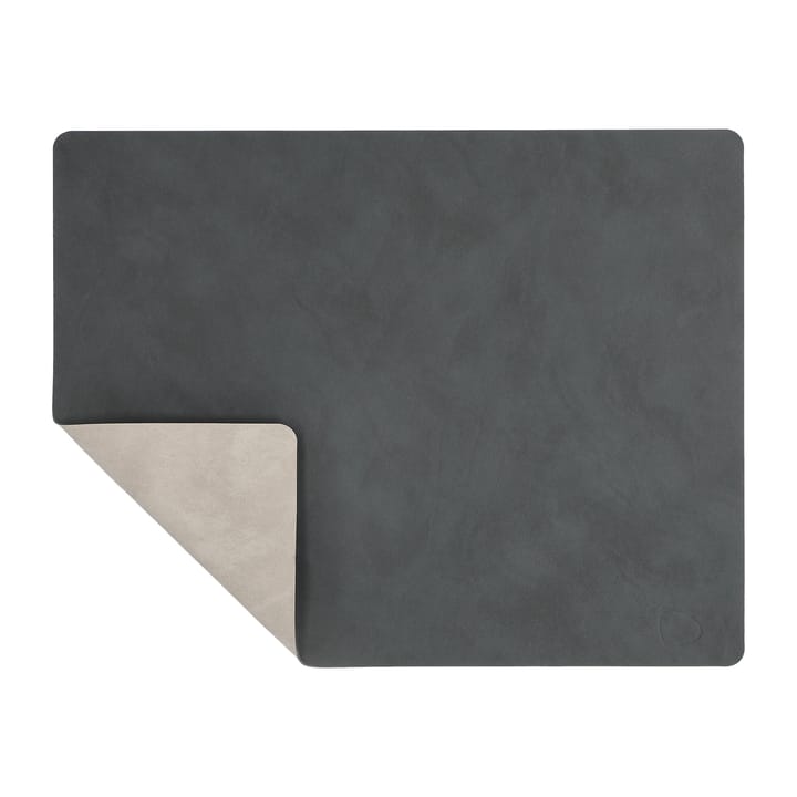 Nupo placemat reversible square L 1 pcs - anthracite-light grey - LIND DNA