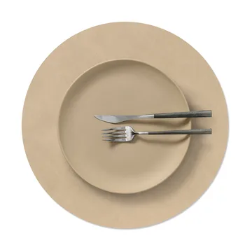 Nupo placemat - Sand, circle, L - LIND DNA