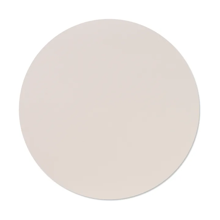 Nupo placemat - Soft nude, circle, L - LIND DNA