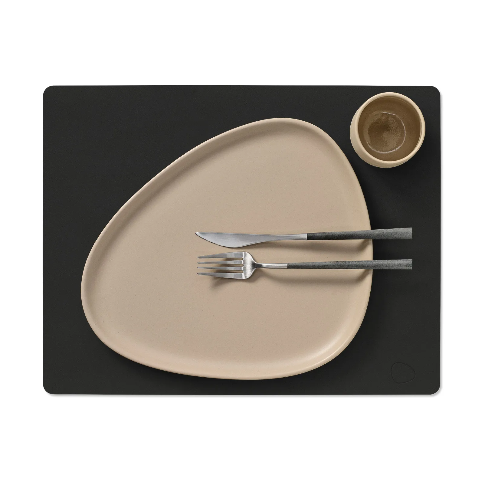 Nupo placemat square L, Black ink LIND DNA