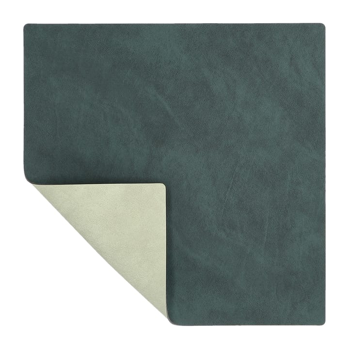 Nupo placemat square reversible S 1 pcs - Dark green-olive green - LIND DNA
