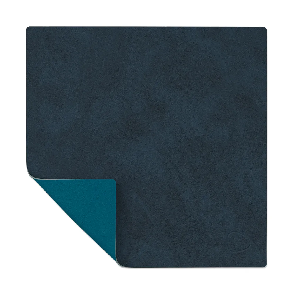 Nupo placemat square reversible S 1 pcs, Midnight blue-petrol LIND DNA
