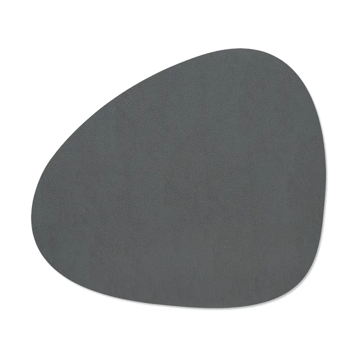 Serene placemat curve L 37x44 cm - Anthracite, 37x44 cm - LIND DNA