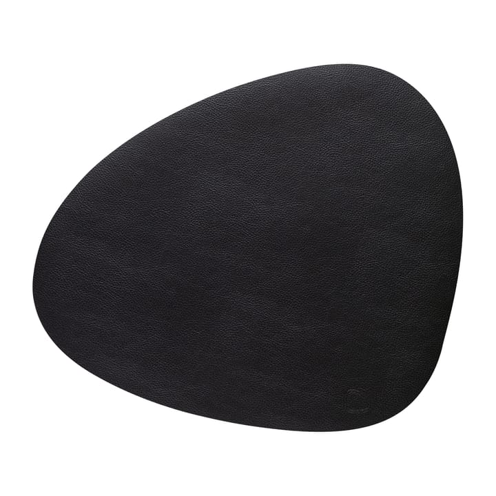 Serene placemat curve L 37x44 cm - Black - LIND DNA