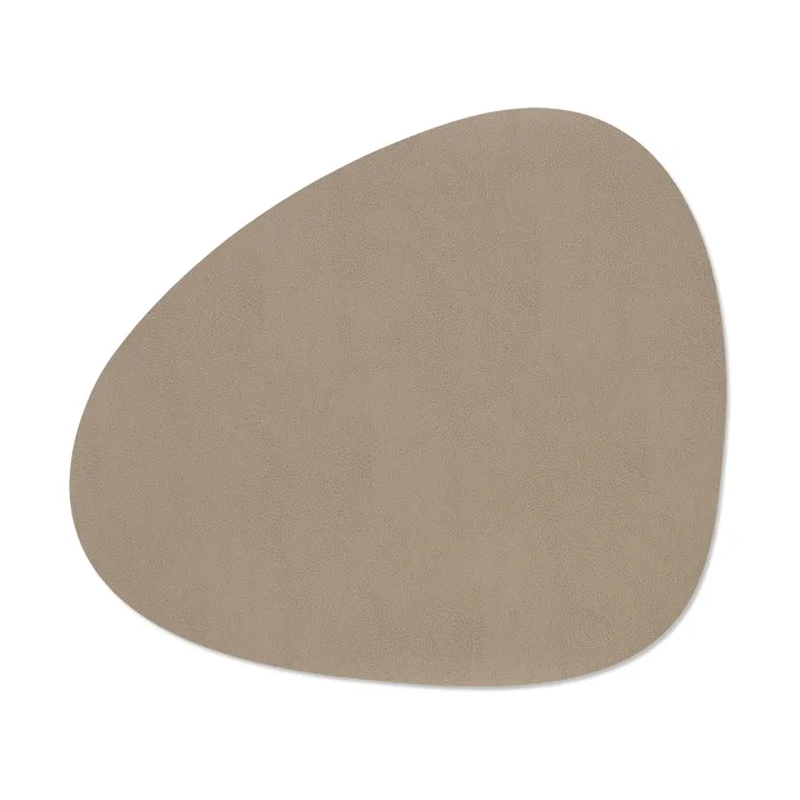 Serene placemat curve L 37x44 cm - Mole Grey, 37x44 cm - LIND DNA
