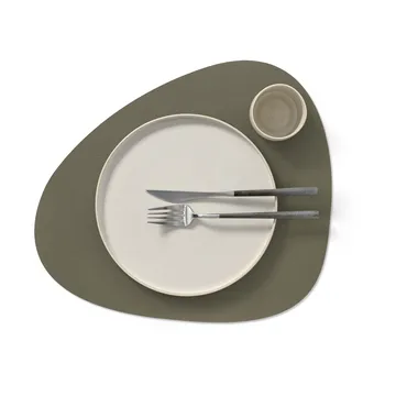 Serene placemat curve L 37x44 cm - Moss, 37x44 cm - LIND DNA